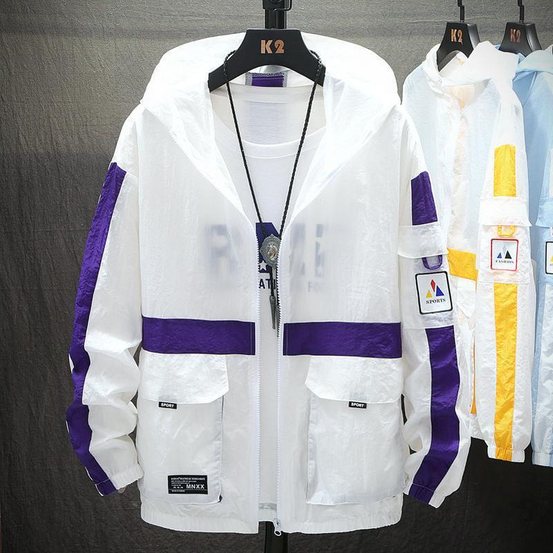 男士防晒衣超薄透气外套轻薄款帅气夏季冰丝潮牌青少年潮流防晒服906