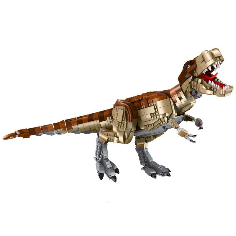 乐高侏罗纪世界系列75936霸王龙雷克斯咆哮恐龙男孩儿童拼装模型霸王