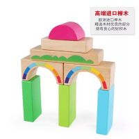 天启TQ积木 幼儿园3-6岁儿童玩具 男孩女孩生日礼物 110粒大颗粒 积木益智木制玩具