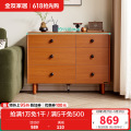 全友家居装饰边柜129058 【复古棕】边柜 详询客服