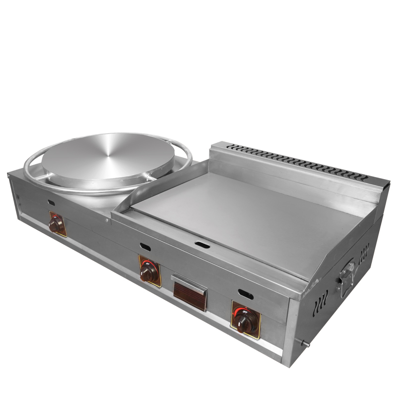 古达商用烤饼机45煎饼机55扒炉组合报价_参数_图片_视频_怎么样_问答