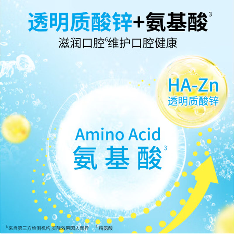狮王(Lion)NONIO氨基酸国产漱口水 冰柠盐汽450ml*3 零0酒精零蔗糖持久清新高清大图