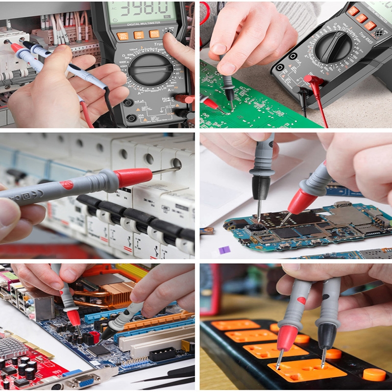 科麦斯(KEMAISI)万用表表笔线特尖钢针加长通用细尖头线高精度数字万能表探针配件