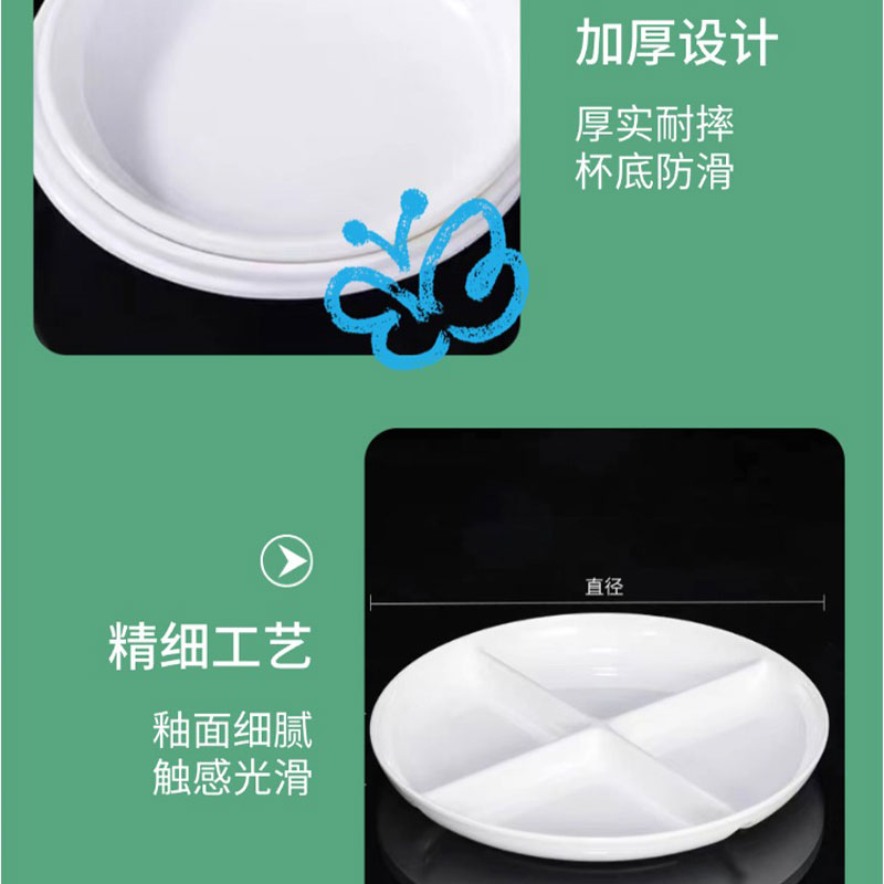 若炫(RUOXUAN) 密胺 圆盘 508#高清大图