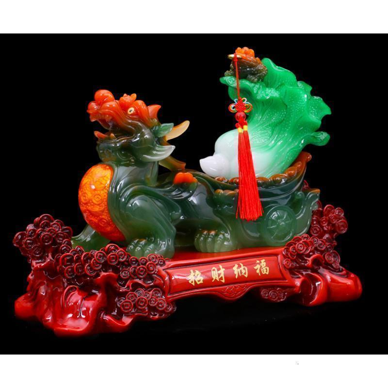 纳福工艺品貔貅开业礼品摆件风水乔迁白菜客厅店铺装饰品摆设_817_508