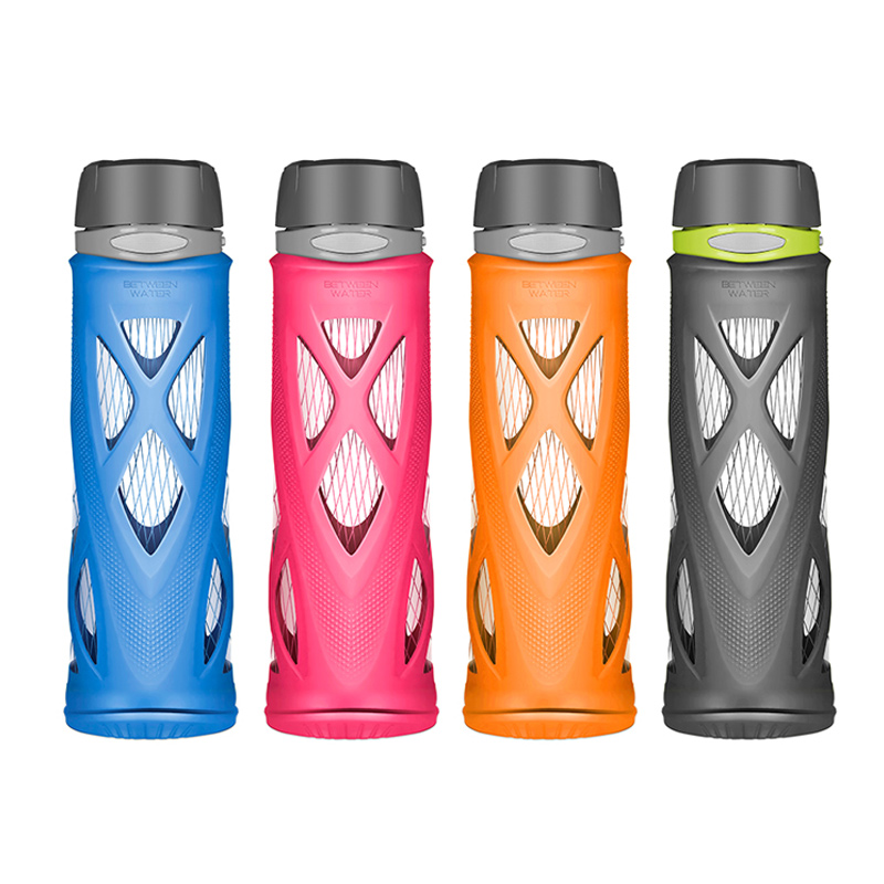 一水间(betweenwater) 酷乐运动硅胶玻璃水杯bw-yd-65cl