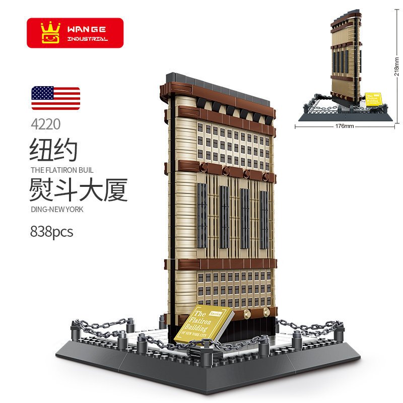 Tololo拼插玩具snimntxg 万格世界建筑小颗粒街景拼装积木日本罗马模型高难度成人立体纽约熨斗大厦 838pcs 4220 价格图片品牌报价 苏宁易购芜湖诺派母婴专营店