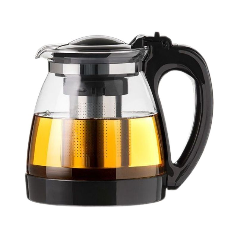 [补贴10%]水壶耐高温防爆玻璃泡茶壶家用泡茶大号加厚过滤花茶壶茶具套装高清大图