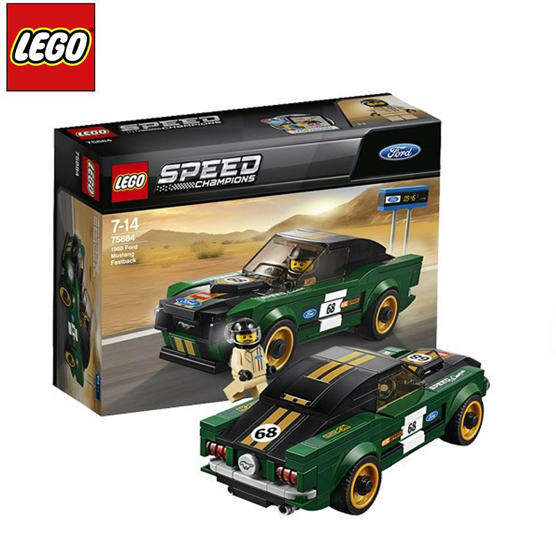 LEGO 乐高 Speed赛车系列 1968款福特野马 LEGC75884 塑料积木玩具 6-14岁 100-200块