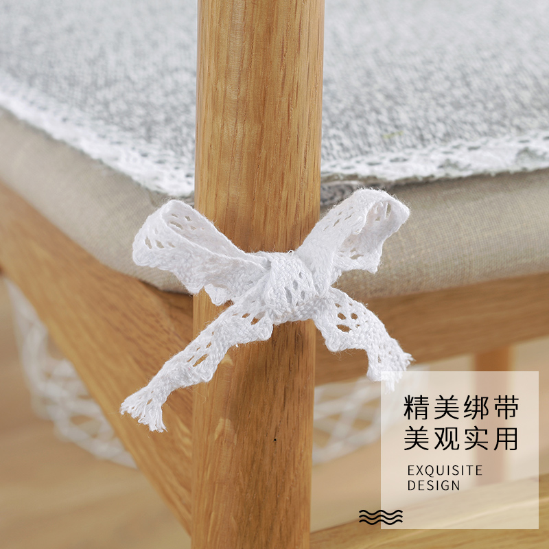 美帮汇简约棉线防滑椅垫办公室椅子垫方凳垫色方形椅垫坐垫办公室椅垫高清大图