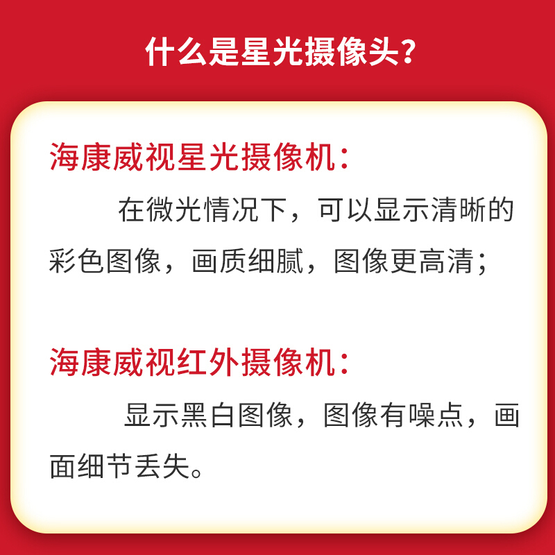 海康威视摄像头 400万网络高清监控摄像头 红外30米 星光级 非POE 可外接拾音器2CD3T46FDWDV2-I3S