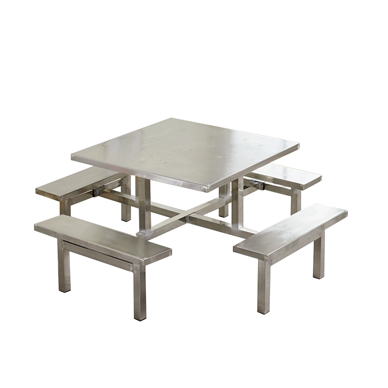 合祥源 连体餐桌椅组合 1000*1000*750mm QX-CZ25 单位:张高清大图