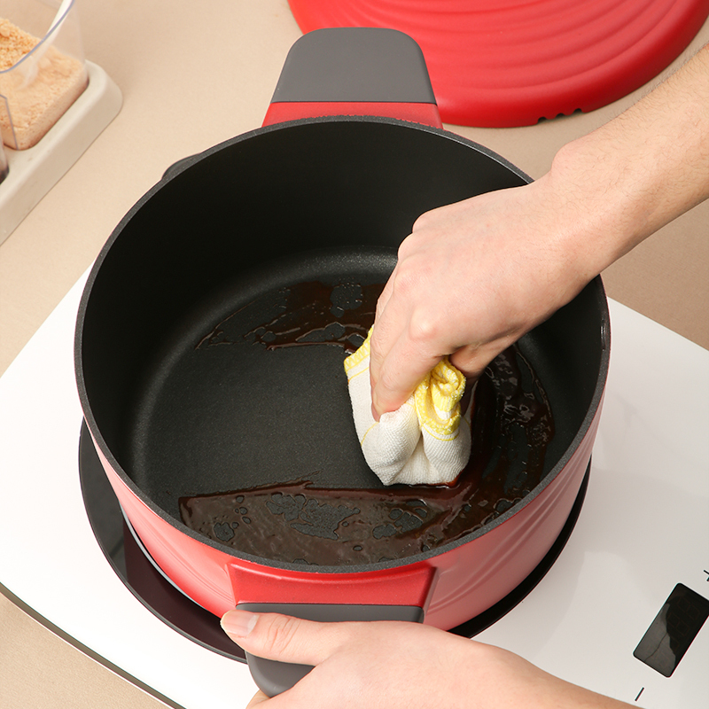 炊大皇(COOKER KING)年轮汤锅(红色)24CM 一锅多用汤锅煮锅蒸锅炖锅焖锅电磁炉通用TG24NLH