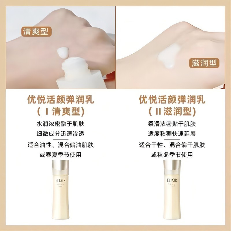 怡丽丝尔(ELIXIR) 优悦活颜柔滑弹润乳130ml 保湿滋润乳液