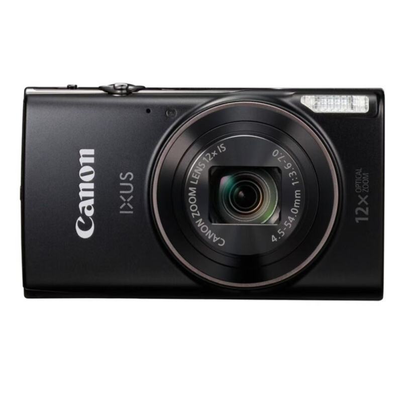 佳能(Canon)IXUS 285 HS 家用小型数码相机 高清卡片机办公 拍照学生相机 黑色套餐三(256G专业套餐)高清大图