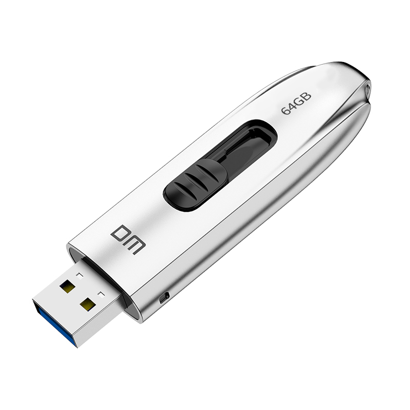 DM 64GB USB3.1 固态U盘 FS220疾风 读速300MB/s 写100MB/s 可伸缩推拉电脑车载高速u盘