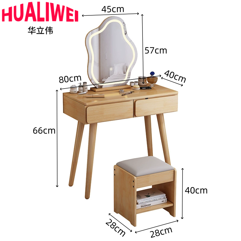 华立伟梳妆台80cm套高清大图