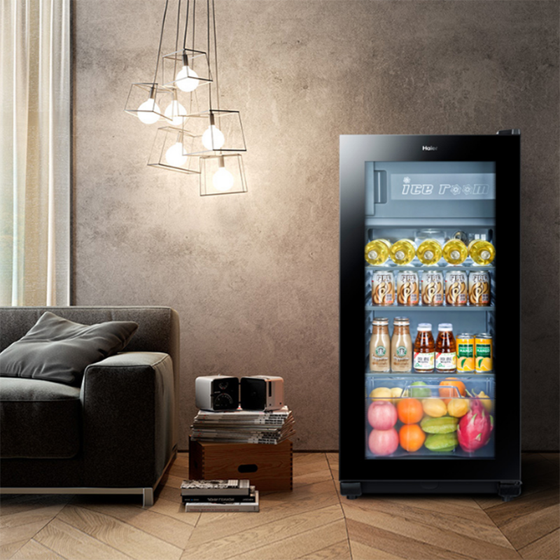 海尔(haier)冰柜lc-120df单门保鲜柜酒柜展示柜120l