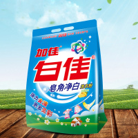 白佳皂角净白洗衣粉2.2kg 强效全能洗涤配方 全方位解决去污、漂洗、亮彩 十项全能品质(加佳出品)