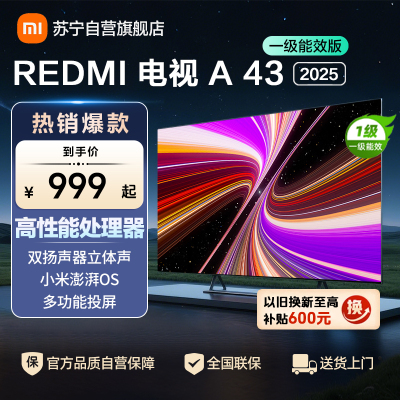 小米电视REDMI A43 2025节能版-L43RA-RAE