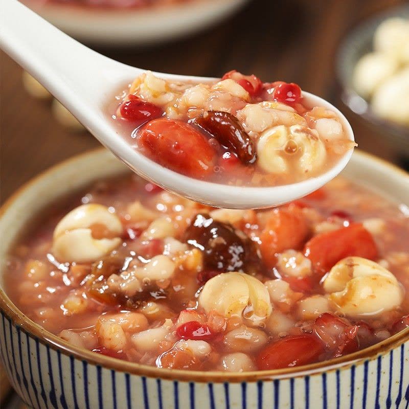 达利园 桂圆莲子八宝粥360g*12 罐 方便速食早餐粥杂粮粥 礼盒整箱装(新老包装随机发货)图片