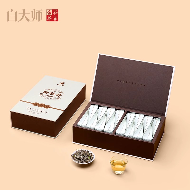 白大师高山福鼎白茶2020年一级白牡丹散茶夏天冷泡分享装80g高清大图
