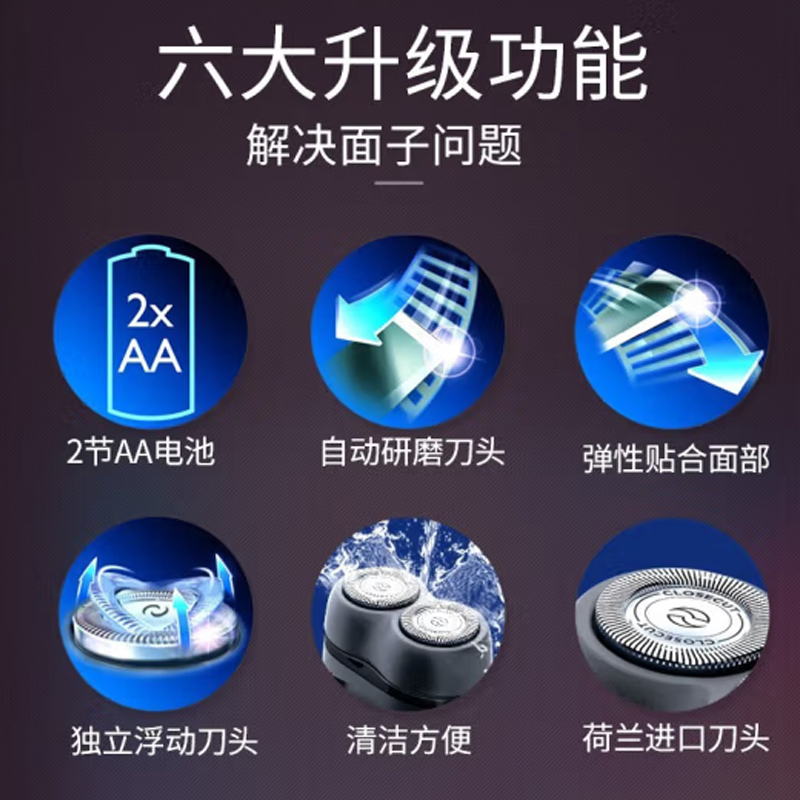 飞利浦电动剃须刀PQ206/18-高清大图