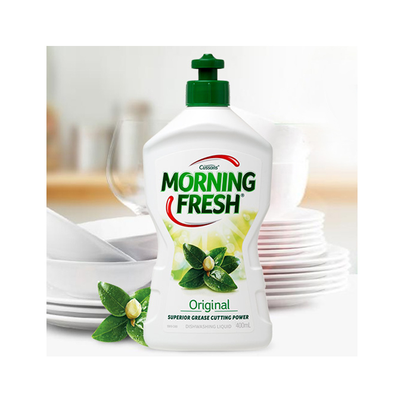 [澳洲特产]Morning fresh 澳洲进口 超浓缩护手洗洁精清洁剂 果蔬餐具去油污400ml 原味