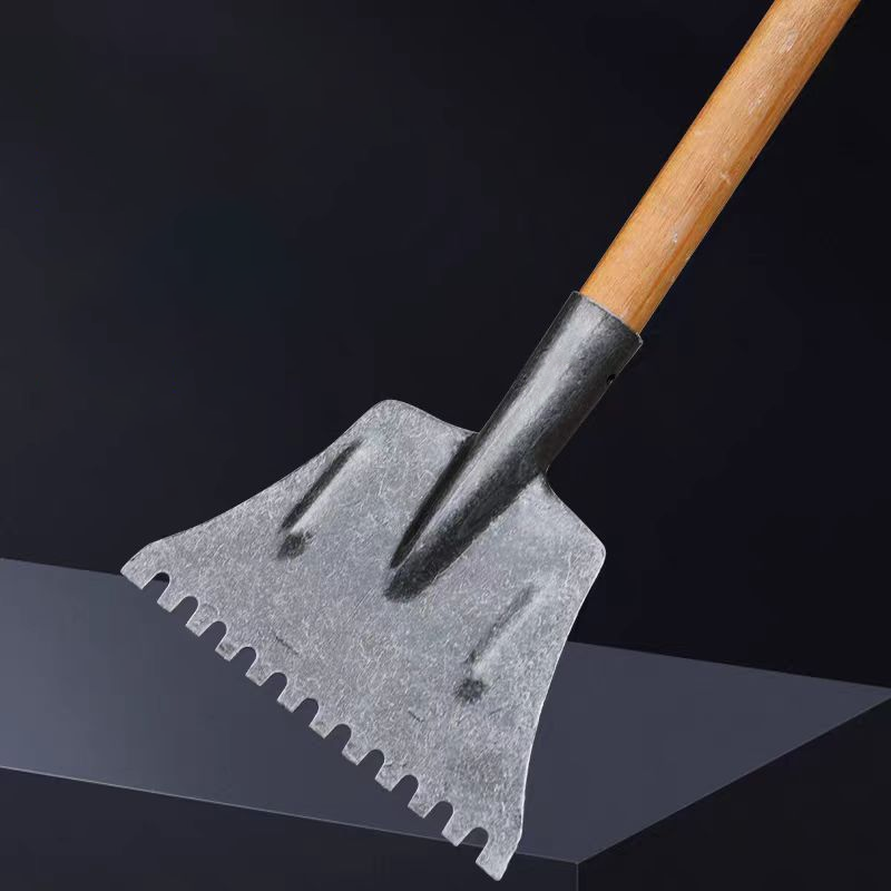 耀豪坤破冰铲锰钢除雪铲木柄碎冰工具133*25cm/ 把高清大图