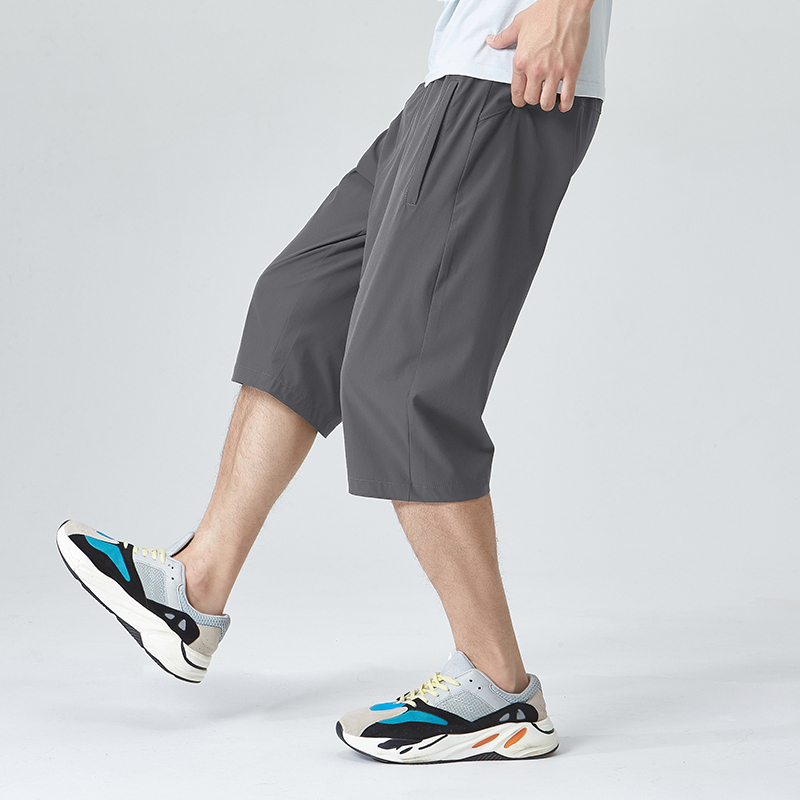 蒙洛里克2023男士休闲裤四面弹速干七分裤韩版宽松男裤潮牌夏装新款D003