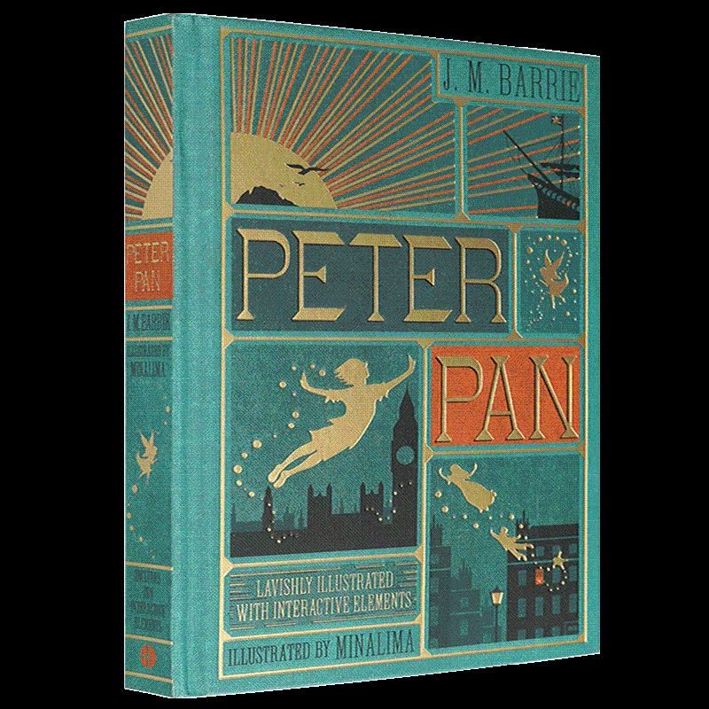 [醉染正版]小飞侠彼得潘 英文原版立体书 Peter Pan 儿童文学经典之作 pop up book 全小说书籍 精装图片