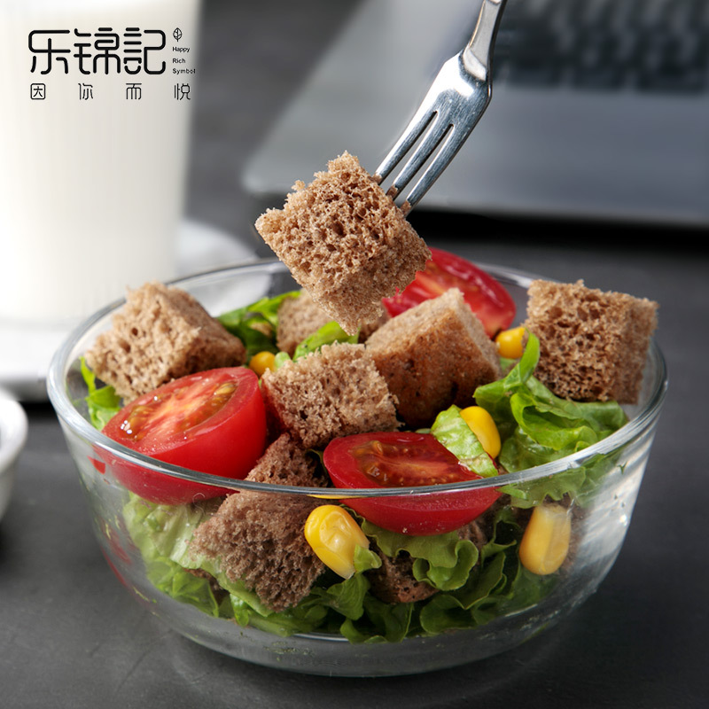 [新品]乐锦记 黑麦面包 粗粮早餐零食 代餐饱腹无蔗糖黑麦吐司700g/箱