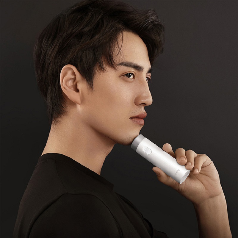 须眉便携剃须刀白色高清大图