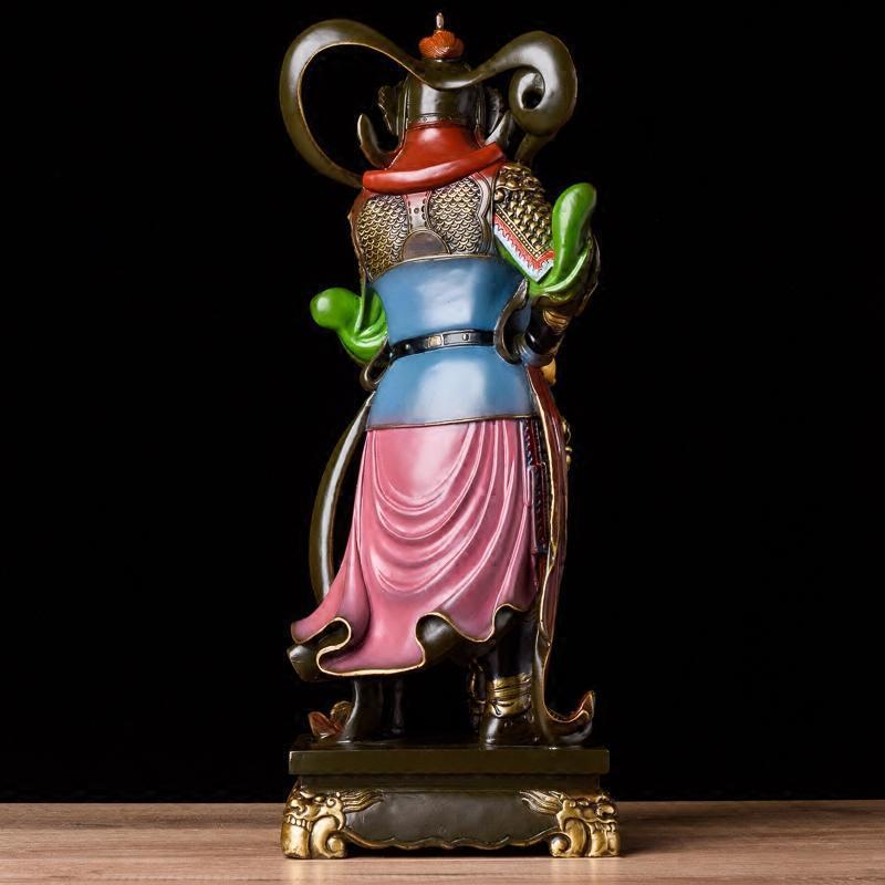 家柏饰corated韦陀佛像铜韦陀伽蓝护法佛像韦驮韦陀菩萨佛教护法大号