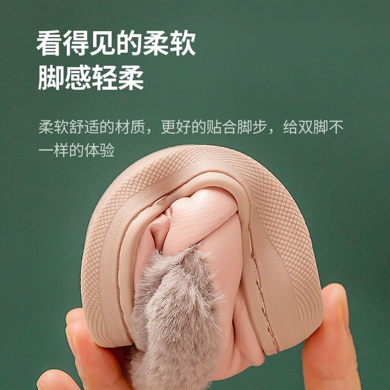 儿童拖鞋皮质PU防水防滑软底冬季保暖加厚男童女童棉鞋亲子高清大图