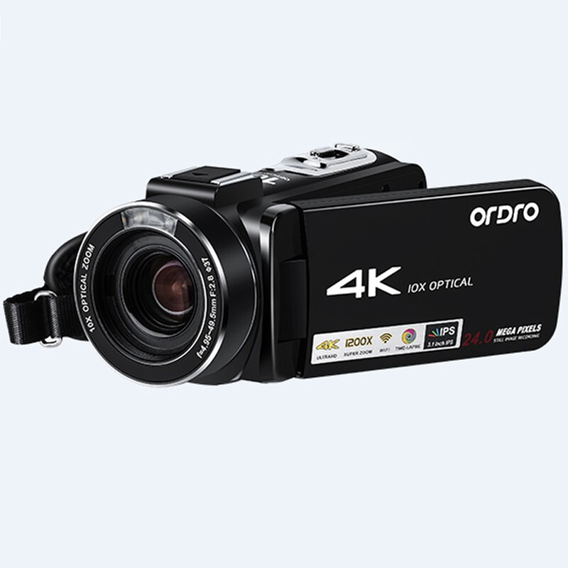 欧达(ORDRO) AC7 4K专业录像机 3.1英寸 8小时以上 601万以上 黑色