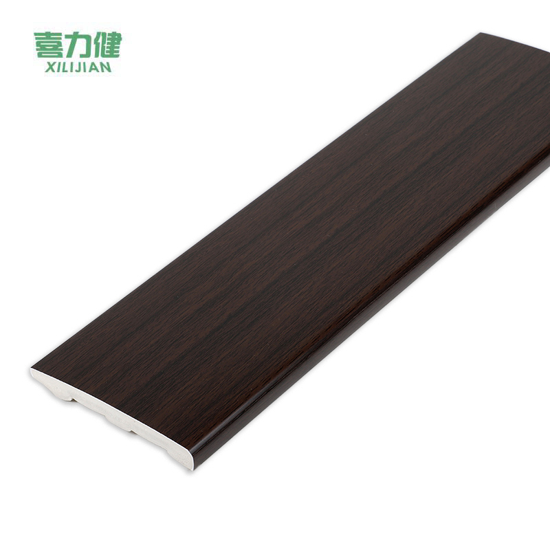 喜力健 PVC实心踢脚线 长3M*高10CM*厚10MM-黑胡桃 根