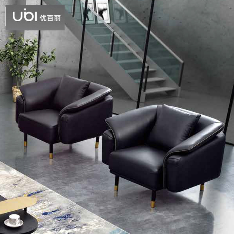 优百丽 F-1906 办公室沙发 办公家具 会客接待 现代简约家具 颜色尺寸可定制高清大图