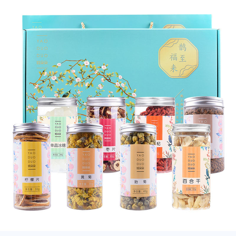 姚朵朵鹊至福来花茶礼盒 935克