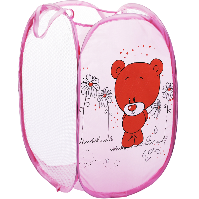 家柏饰(CORATED)大号可折叠脏衣篮三面格脏衣篓透气脏衣服收纳筐衣物收纳篮高清大图