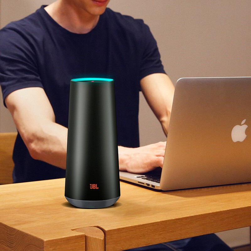 JBL TOWER SMART音乐城堡无线蓝牙音箱人工智能WIFI语音AI音响 黑色