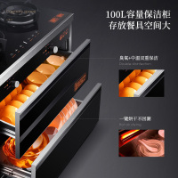 长虹(CHANGHONG) 精致小尺寸家用集成灶消毒柜环保灶自动清洗油烟机侧吸式大吸力烟灶消一体机套装液化气