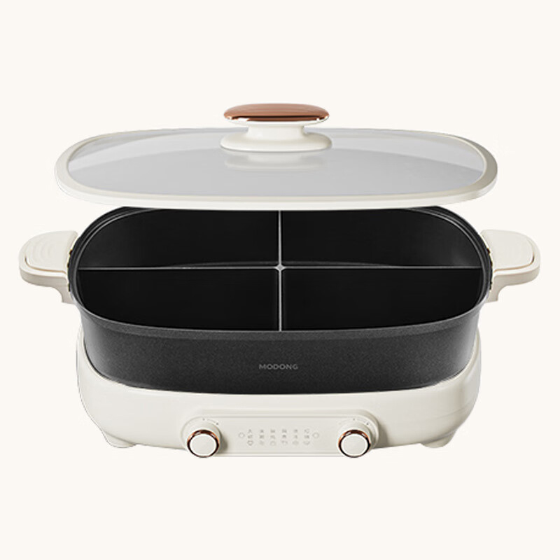 摩动电火锅7L鸳鸯锅四宫格分体式设计分区控温MD-FT06S高清大图