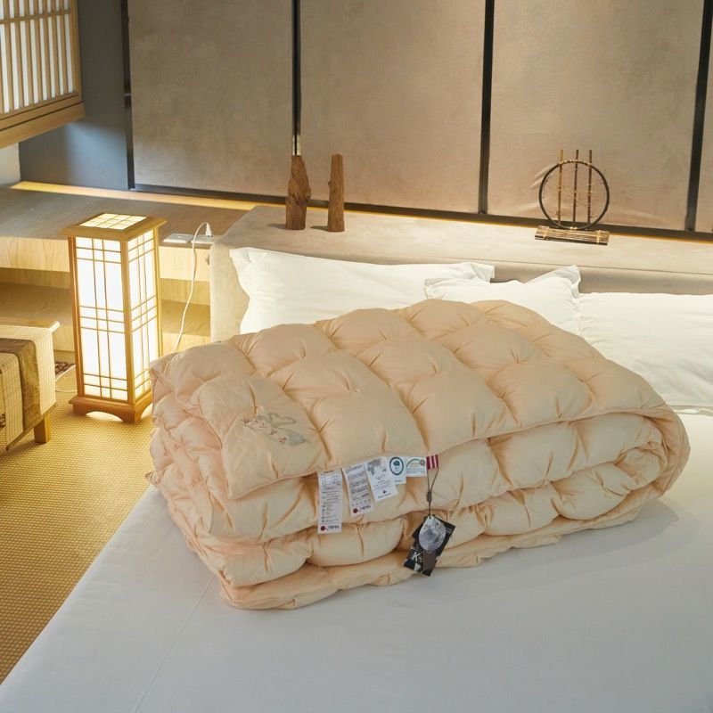 出口日本羽绒被95白鹅绒冬被春秋被单双人五星级酒店羽绒被子