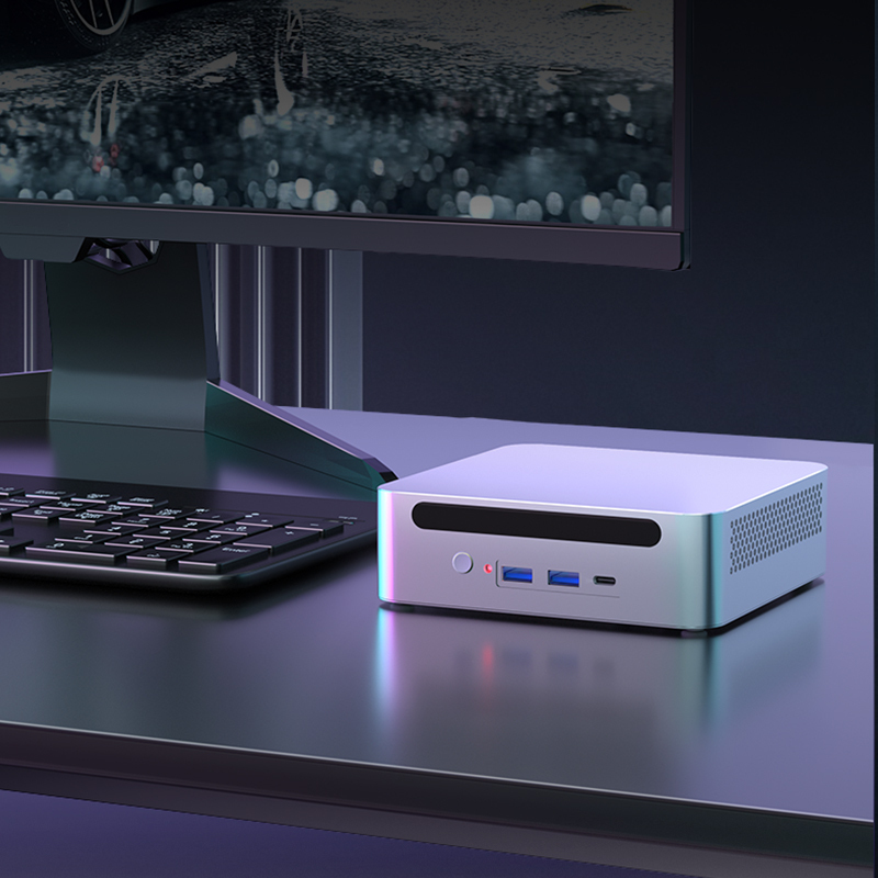 蓝魔快本 2025新款迷你主机英特尔酷睿I7台式机高性能游戏电竞电脑Mini整机独立显卡高清大图