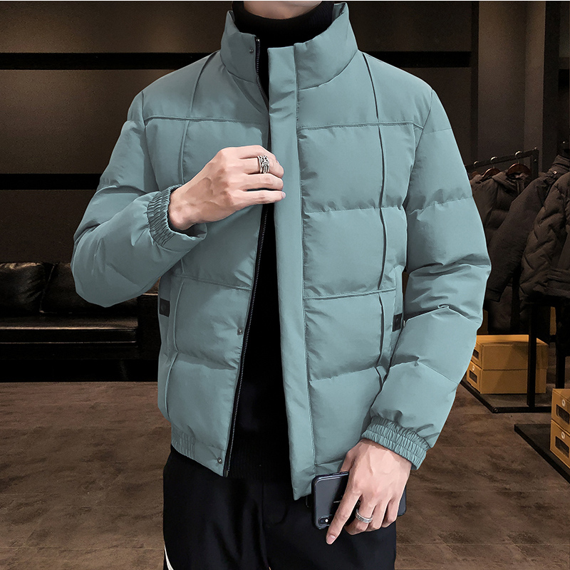 BaLuoShang棉衣男秋冬季外套2020新款潮牌韩版立领加厚青少年羽绒棉服棉袄男风衣