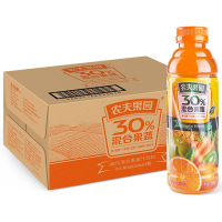 农夫山泉农夫果园30%混合果蔬汁(胡橙)500ml*24整箱