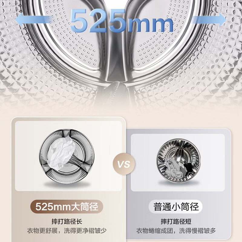 海尔(Haier)10KG滚筒洗衣机全自动变频家用超薄 一键智洗+蓝盾除菌 XQG100-L56H高清大图