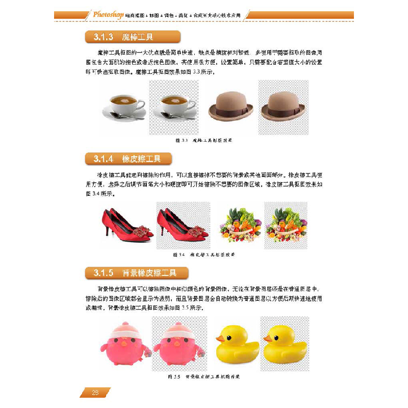 正版新书]Photoshop电商抠图+修图+调色+美化+合成五大核心技术高清大图