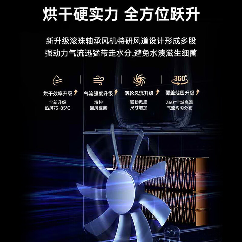 容声(RONGSHENG)消毒柜家用消毒碗柜 光波管高温碗柜 二星级紫外线热风循环立式消毒柜178-A80